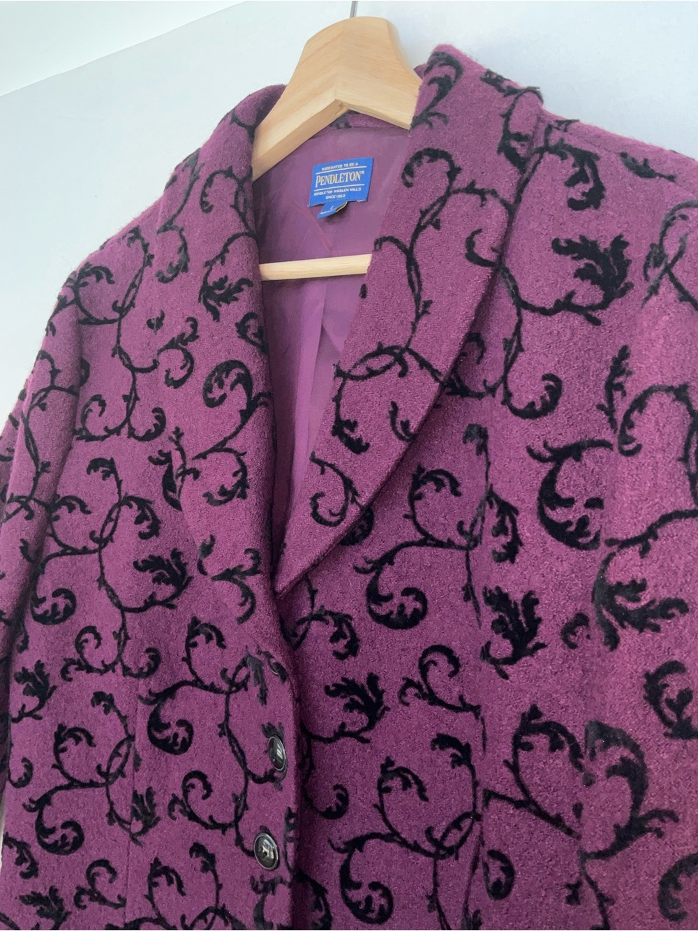 Pendleton Purple Patterned Blazer Jacket - Picture 2 of 9